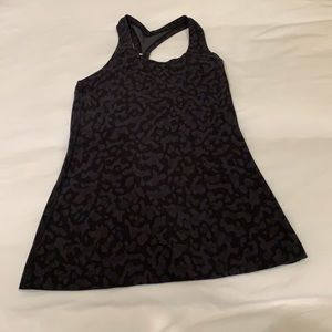 LULULEMON TANK - size 4 leopard print
